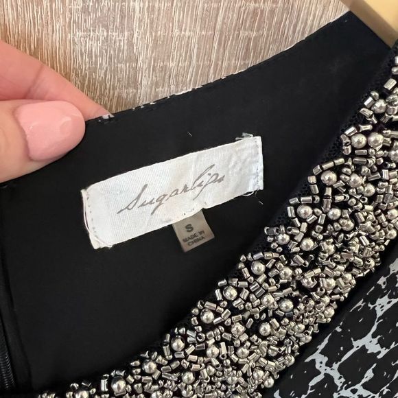 Sugarlips beaded collar dress, size S - Picture 4 of 4